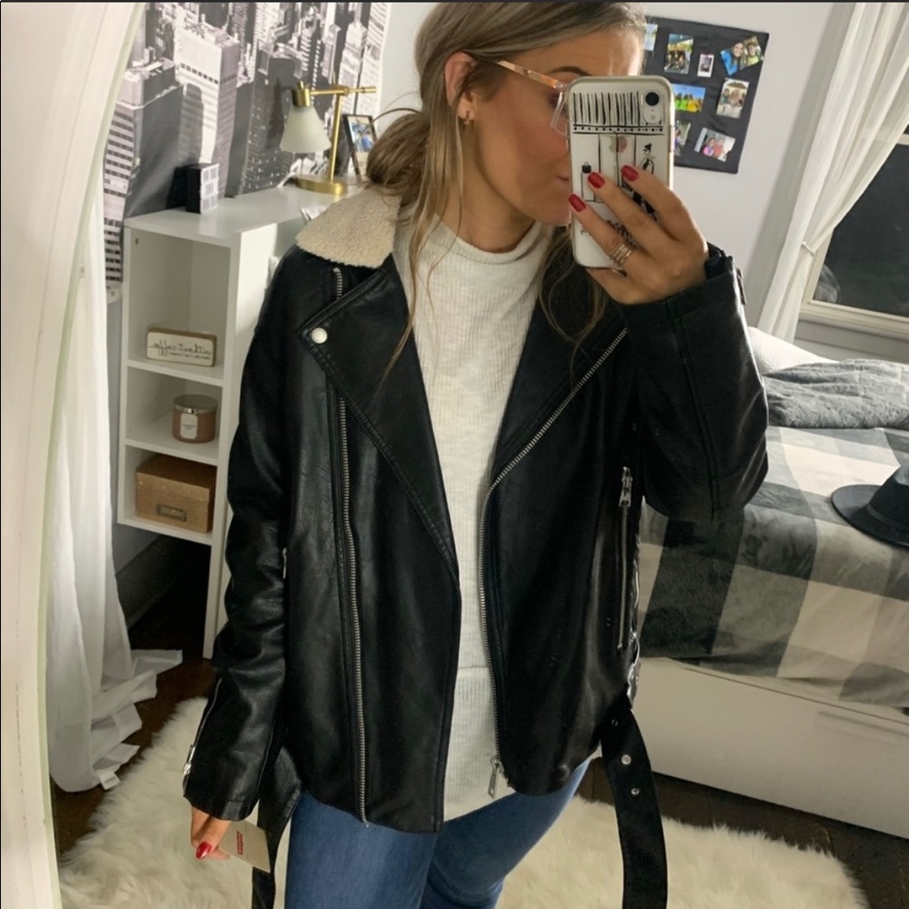 Levi’s Sherpa leather jacket
